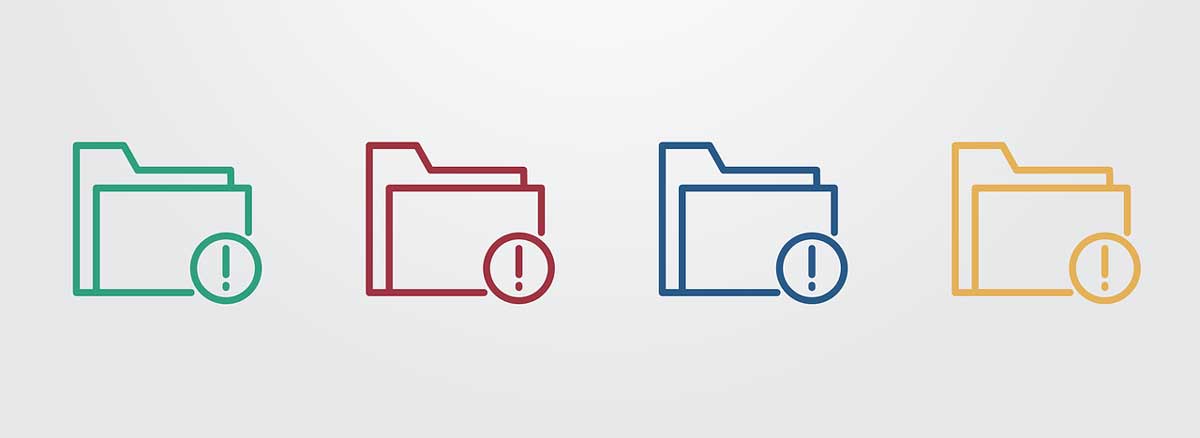 important files, folders and other data