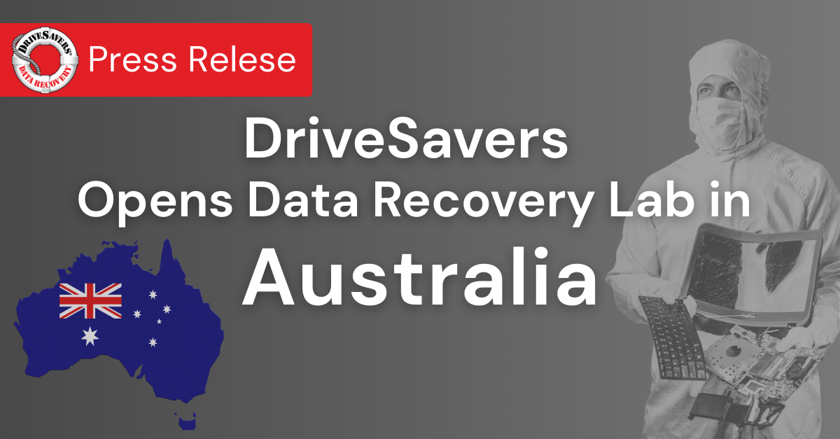 DriveSavers Opens Data Recovery Lab in Australia
